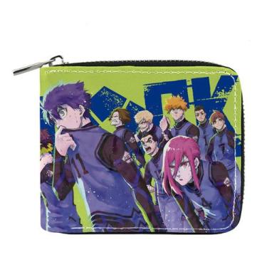 Imagem de Carteira Anime Blues Locks de couro dobrável 10x12x2,5 cm - Yiweisai