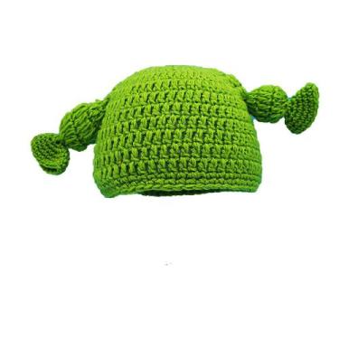 Imagem de Chapéu de malha Funny Green Donkey Shrek Anime Winter Warm - Yiweisai
