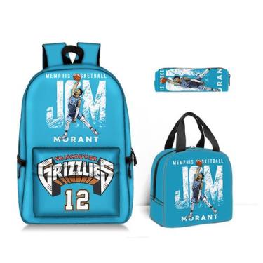Imagem de Conjunto de mochilas Morants Basketball School 12, 3 unidades com lanc