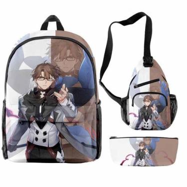 Imagem de Conjunto escolar Honkais Stars Rails Welts Yangs Cartoon Kids 3 unidad
