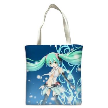 Imagem de Sacola de lona Hatsune Miku Anime Fans Gift 33x38cm - Yiweisai