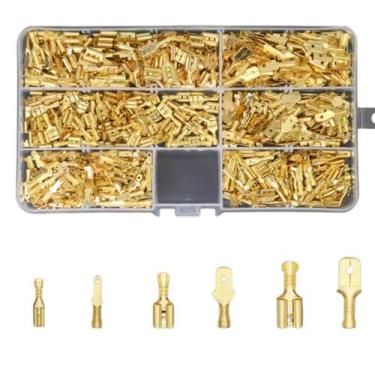 Imagem de Kit 600 Terminais Conectores Eletricos 2.8/4.8/6.3 Crimpagem - Cjfix