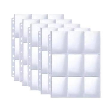 Imagem de Fichas Transparentes Dupla Face Para Cartões De Ídolos Kpop, Folhas Pa