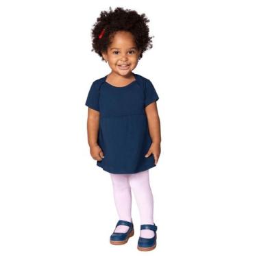 Imagem de Meia Calça Bebê Infantil Grossa Fio 80 Lobinha Lupo, Rosa, RN