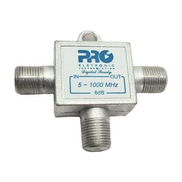 Imagem de Tomada T Proeletronic Pqtt-1206b 1ghz 6db Solder Black