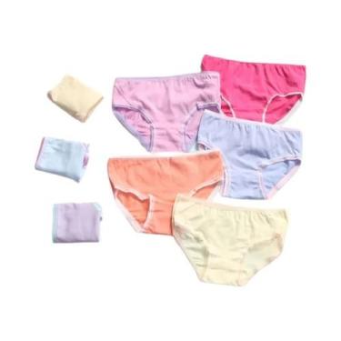 Imagem de 5 pçs/lote doces cores mix estilos algodão impressão calcinha infantil