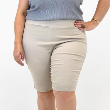 Imagem de Bermuda Realist Ciclista em Tecido Plus Size Feminina-Feminino