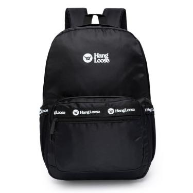 Imagem de Mochila Hang Loose Black White Feminina Moderna Reforçada 16 Litros-Feminino