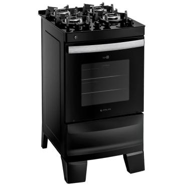 Imagem de Fogão Atlas Agile Glass 4 Bocas Acendimento Automático Preto
