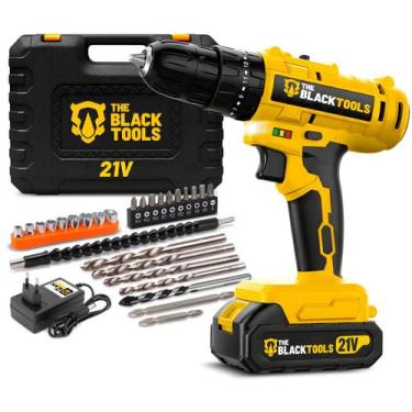 Imagem de Parafusadeira Furadeira De Impacto A Bateria 21v 3/8 Bivolt Com Acessó