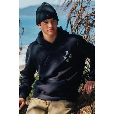 Imagem de Moletom RVCA Fech Chefs Kiss 270G Preto-Preto-P-Masculino