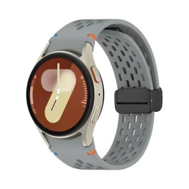 Imagem de Pulseira De Silicone Para Samsung Galaxy Watch 40mm 44mm Com Fecho Mag