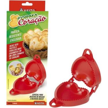 Imagem de Forma Molde Pastel Salgados Risole Modelo Coração - KEITA