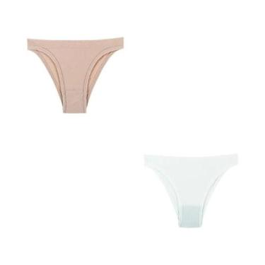 Imagem de Calcinhas Femininas Sem Costura De Cintura Baixa 2 Peças Lingerie Sexy