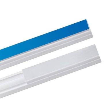 Imagem de Canaleta Plástica Com Adesivo 20x10x0,6mm De 2 Metros - 0600100047 - F