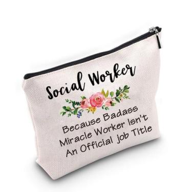Imagem de Bolsa de cosméticos TSOTMO, presente de formatura para assistente soci