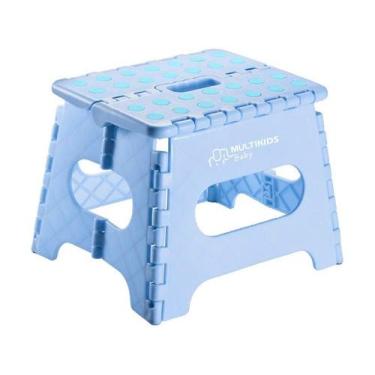Imagem de Banquinho Multiuso Dobrável Azul Multikids Baby - Bb1009 - Multilaser