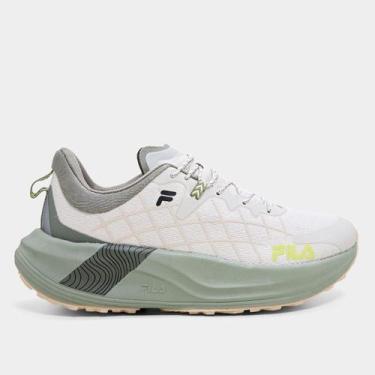 Imagem de Tênis Fila Racer Skytrail Masculino, Creme, Verde, 40