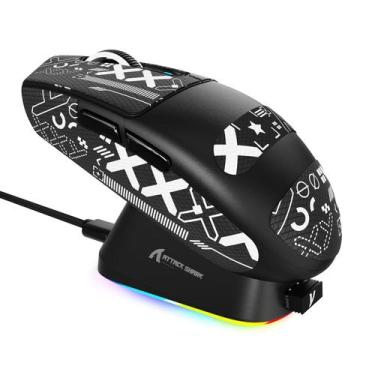 Imagem de Mouse para jogos ATTACK SHARK G3PRO Wireless RGB Dock 25K DPI
