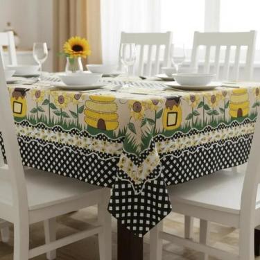 Imagem de Toalha de Mesa Térmica Impermeável 6 cadeiras 2,20 Plástico - Casa Ide
