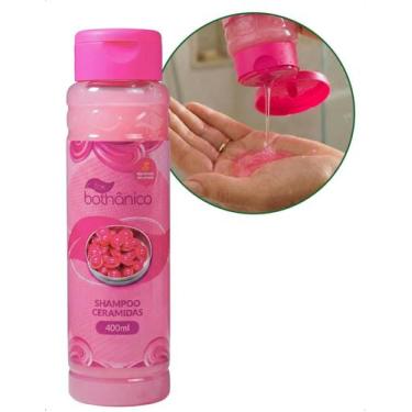 Imagem de Shampoo Ceramidas 400ml Tok Bothanico Proteção Revitalização Fios Bril