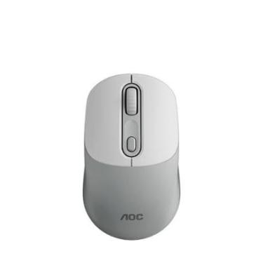 Imagem de Mouse Sem Fio AOC MS300, 800-1600 DPI, 4 Botões, Design Ergonômico, Branco - MS300 WT-U...