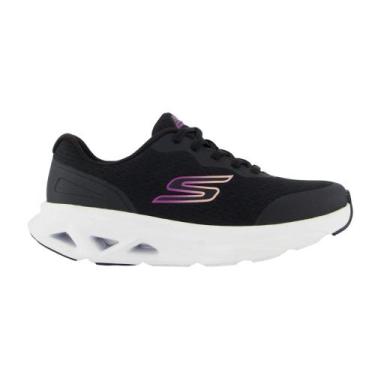 Imagem de Tênis Skechers Glide Step Vortex Feminino, 38, Preto, Branco