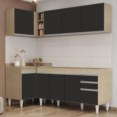 Imagem de Armário de Cozinha Modulado de Canto Direito 4 Peças Cp40 Balcão sem T