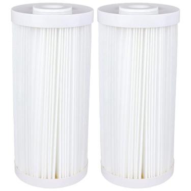 Imagem de 2 Refil Cartucho Plissado Filtro Big Blue 10x4 1/2 Lavavel Cor Branco 