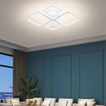 Imagem de Luminária De Sobrepor Plafon Led Quadrada Teto 3 Em 1 - NITROLUX, Bran