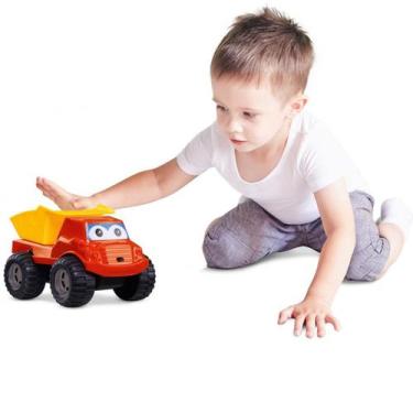 Imagem de Carrinho Caminhão Caçamba Basculante Areia Infantil Brinquedo - Dismat