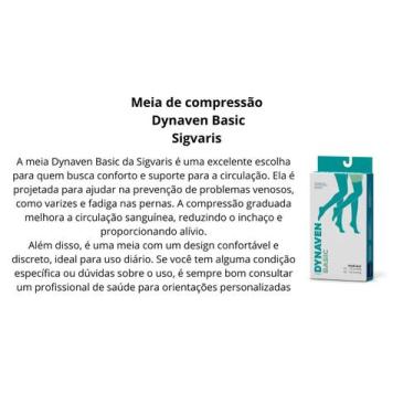 Imagem de Meia Calça Sigvaris Dynaven Basic 973 30-40 mmHg Bege, G3