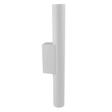 Imagem de Arandela Cilindro Luxo Branco 35cm Led 12W 3 em 1 Bivolt - EMBU LED