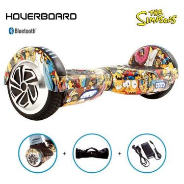 Imagem de Esqueite Elétrico 6,5 Os Simpsons Hoverboard Led