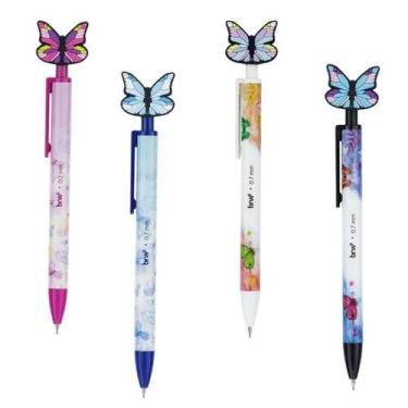 Imagem de Lapiseira Dreams Borboleta 0,7 mm da BRW, Branco