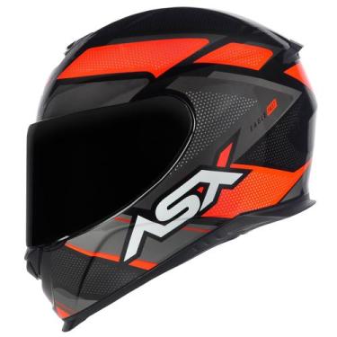 Imagem de Capacete Asx Eagle Fast Brilho Preto/Vermelho/Grafite, 62