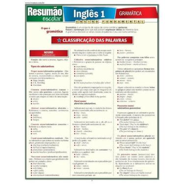 Imagem de Ingles 1 - gramatica - resumao escolar - BARROS, FISCHER E ASSOCIADOS