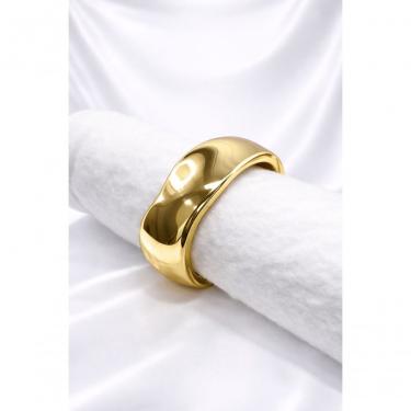 Imagem de Bracelete Feminino 13001G em Liga Metálica 6cm X 5cm Dourado Largo Elegante Moderno