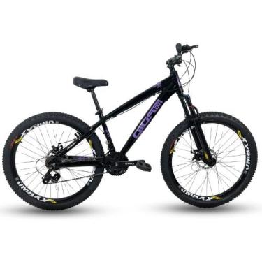 Imagem de Bicicleta Gios 26 Frx Evo 4trix Freio Disco 21v Preto / Roxo - BIKE ST