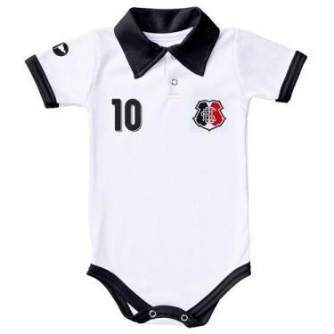 Imagem de Body Santa Cruz Bebe Recem Nascido Branco Ou Rosa Oficial, Branco, P (