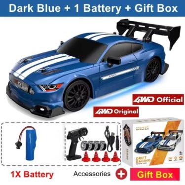 Imagem de Carrinho de Controle Remoto Super Potente Para Drift 4x4 Farol Led Neo