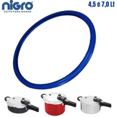 Imagem de Borracha Para Panela de Pressão Silicone Eterna Nigro 4,5L a 7 Litros