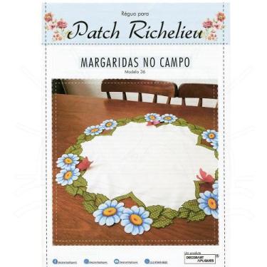 Imagem de Régua para Patch Richelieu Márcia Caires Modelo 36 - Margaridas no Cam