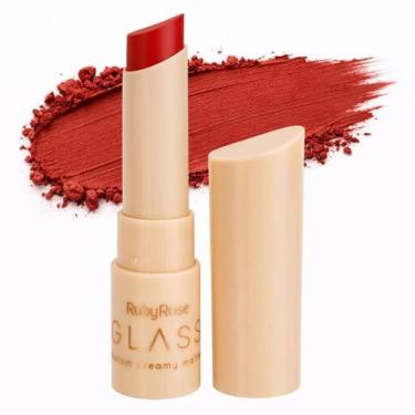 Imagem de Batom glass creamy matte ruby rose vitamina e karité, GL07