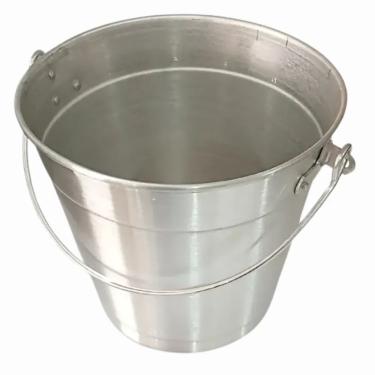 Imagem de Balde de Alumínio N graus  32 16L com Aro Grande em Aço Galvanizado Fundo Reforçado Vigor