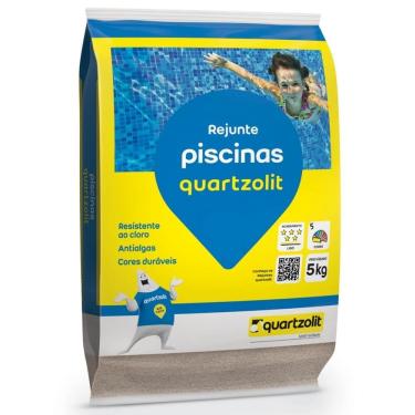 Imagem de Rejunte Weber Color Piscina Azul-Cobalto 5kg Resistente ao Cloro e Antimofo Quartzolit