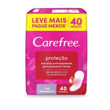 Imagem de Protetor Diário Carefree Original Econômica Com 40 Unidades