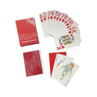 Imagem de Cartas De Poker Texas Hold'Em À Prova d'Água Com Acabamento Fosco, 2 P