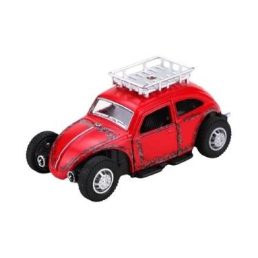 Imagem de Carro De Brinquedo Coleção Vintage Estilo Fusca 1/43 Em Metal Fundido 