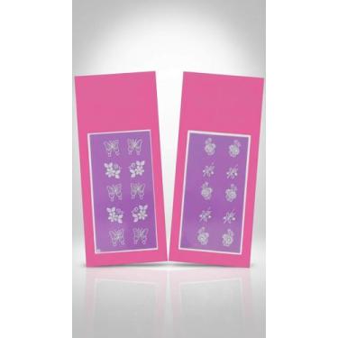 Imagem de Adesivos de Unha 3D Branquinhos 50 Cartelas - Congratulations Store